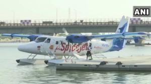 Seaplane Spicejet Big Push For Regional Connectivity Between Ahmedabad And Statue Of Unity