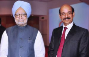 Dr Panda with Manmohan Singh