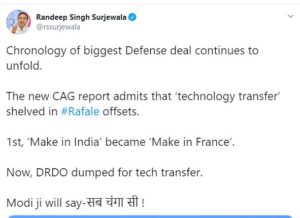 Congress Questions To Modi Sarkaar On CAG Report For Rafale Fighter Jets
