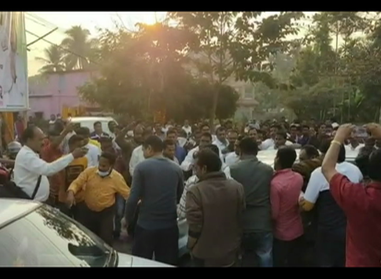 Chiranjib Biswal Supporters Broken Youth Car For Job Questioning