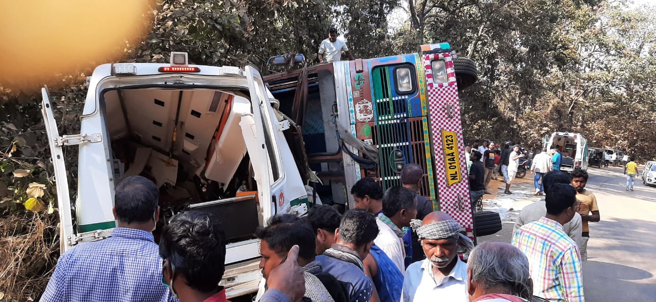 Truck-Ambulance Collation In Bangiriposhi, Patient Dead