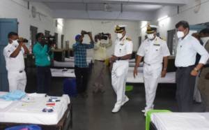 150-bed Covid Care Centre established by Indian Navy INS Chilika