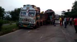 Truck Accident In NH 16 Near Balugaon, Driver Injured 
