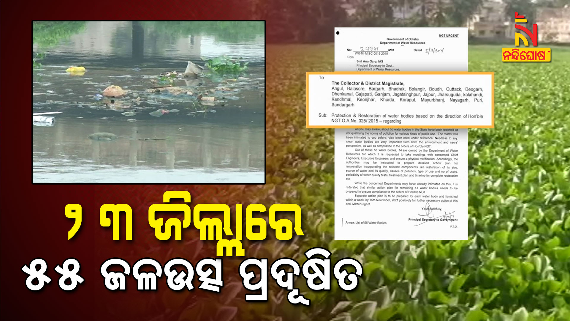 ୨୩-ଜିଲ୍ଲାରେ-୫୫-ଜଳଉତ୍ସ-ପ୍ରଦୂଷିତ