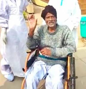 96 Years Old Gadadhar Cured From Covid19