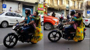 Luka Chuppi Actor Vicky Kaushal Rides Fake Number Bike In Indore With Sara Ali Khan