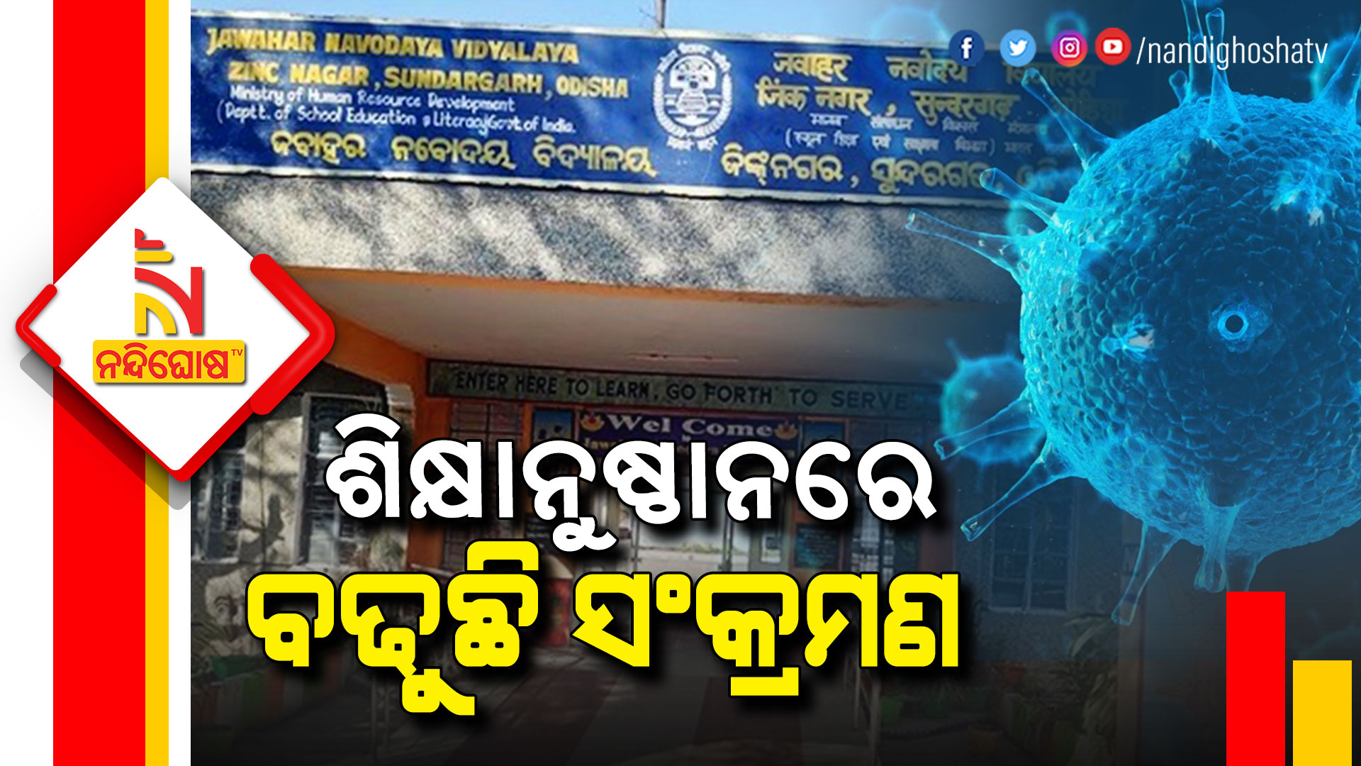 ଶିକ୍ଷାନୁଷ୍ଠାନରେ-ବଢ଼ୁଛି-ସଂକ୍ରମଣ