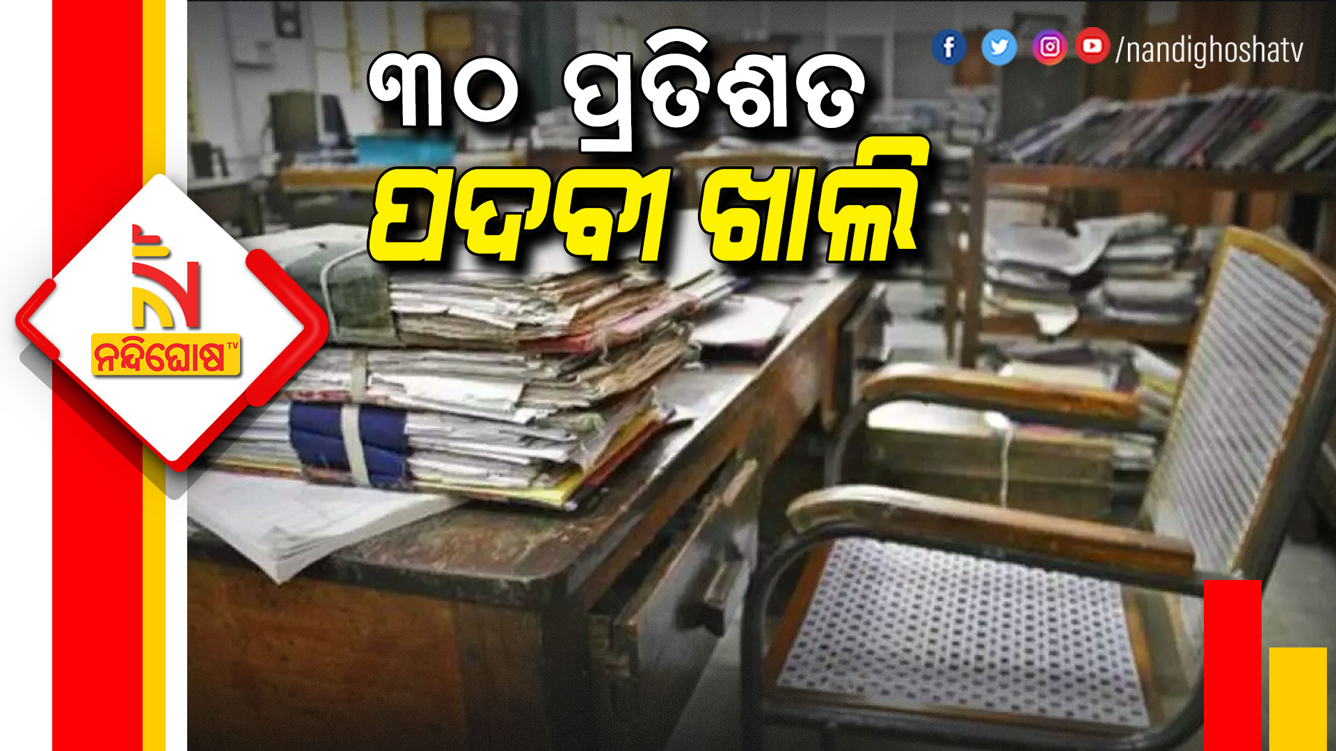୩୦-ପ୍ରତିଶତ-ପଦବୀ-ଖାଲି