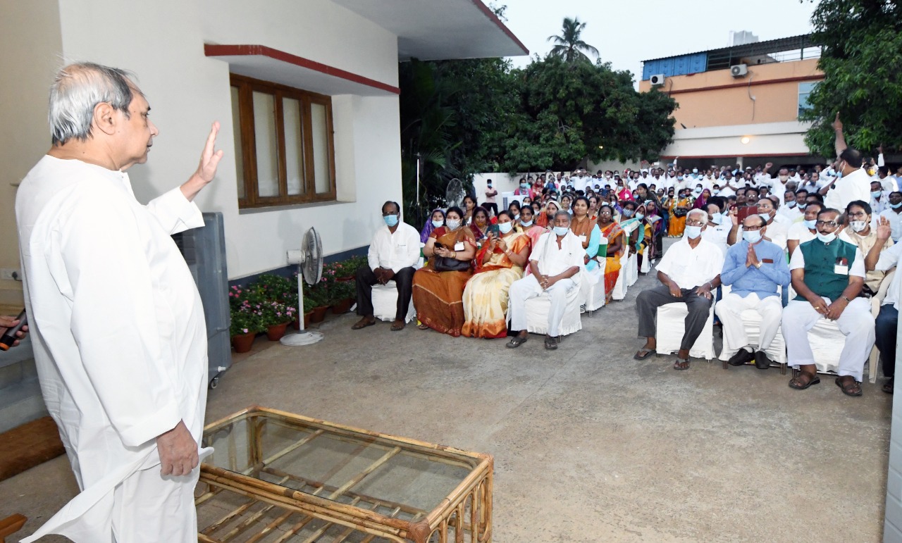 CM Naveen Patnaik Interacts With Elected Members Of Hinjilicut