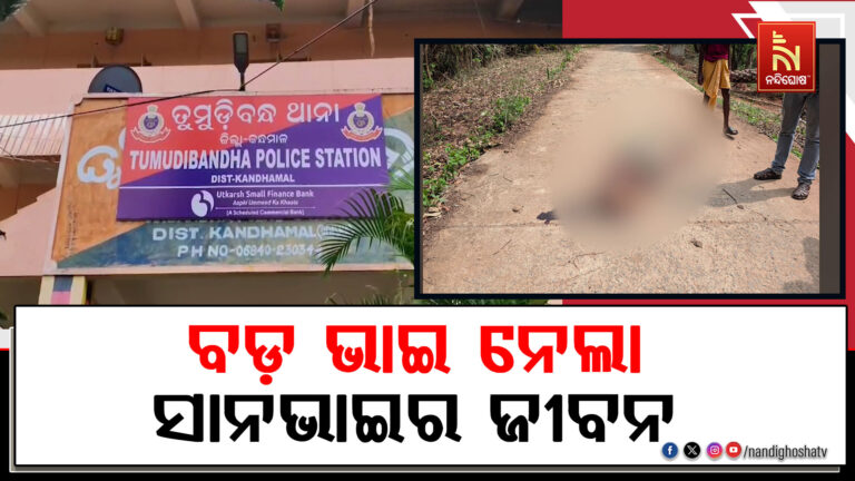 ବଡ଼ ଭାଇର ଟାଙ୍ଗିଆ ଚୋଟରେ ସାନ ଭାଇର ମୃତ୍ୟୁ