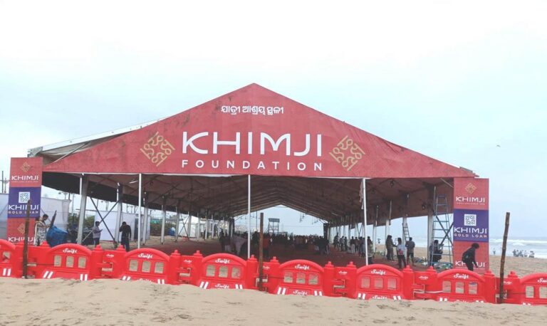 ଖିମଜୀ ଫାଉଣ୍ଡେସନ ପକ୍ଷରୁ ରଥଯାତ୍ରାରେ ଶ୍ରଦ୍ଧାଳୁଙ୍କ ପାଇଁ ସ୍ୱତନ୍ତ୍ର ସେବା