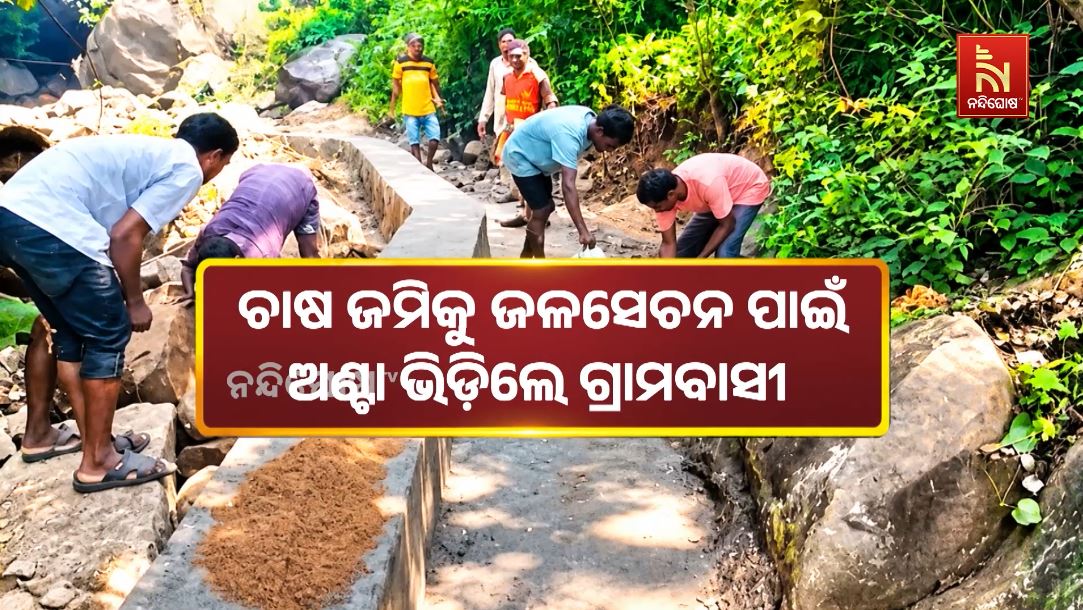 ଶୁଣିଲାନି ପ୍ରଶାସନ। ଚାଷ ଜମିକୁ ଜଳସେଚନ ପାଇଁ ଅଣ୍ଟା ଭିଡ଼ିଲେ ଗ୍ରାମବାସୀ