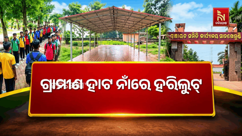 ପାଟପୁର ଉଚ୍ଚ ବିଦ୍ୟାଳୟ ଖେଳ ପଡ଼ିଆରେ ନିର୍ମାଣ ହୋଇଛି ଗ୍ରାମୀଣ ହାଟ, ସେଡ କରି ଟଙ୍କା ହଡ଼ପ…