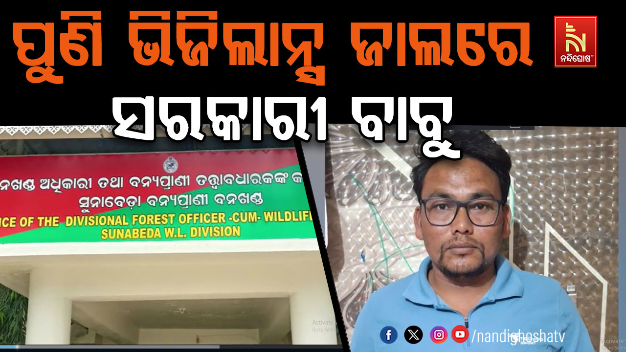 ଭିଜିଲାନ୍ସ ଜାଲରେ ସୁନାବେଡା DFO କାର୍ଯ୍ୟାଳୟର ସିନିୟର୍ ଆସିସଷ୍ଟାଣ୍ଟ