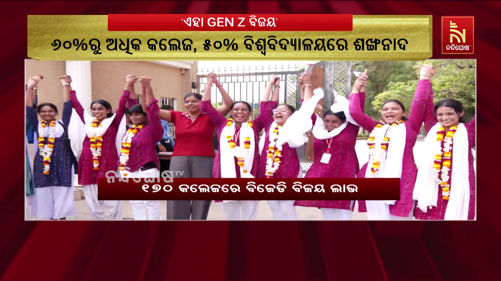 ୬୦%ରୁ ଅଧିକ କଲେଜ, ୫୦% ବିଶ୍ବବିଦ୍ୟାଳୟରେ ଶଙ୍ଖନାଦ