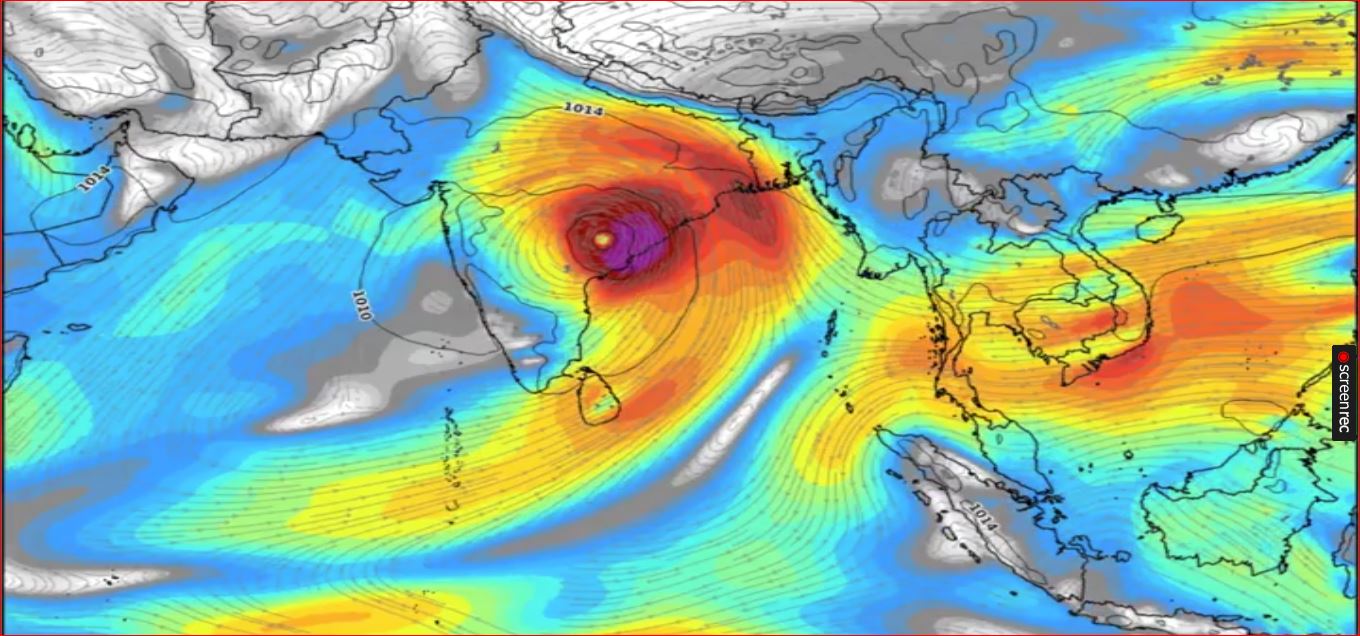 ବଙ୍ଗୋପସାଗର ରେ ସୃଷ୍ଟି ଘୂଣ୍ଣିବଳୟ